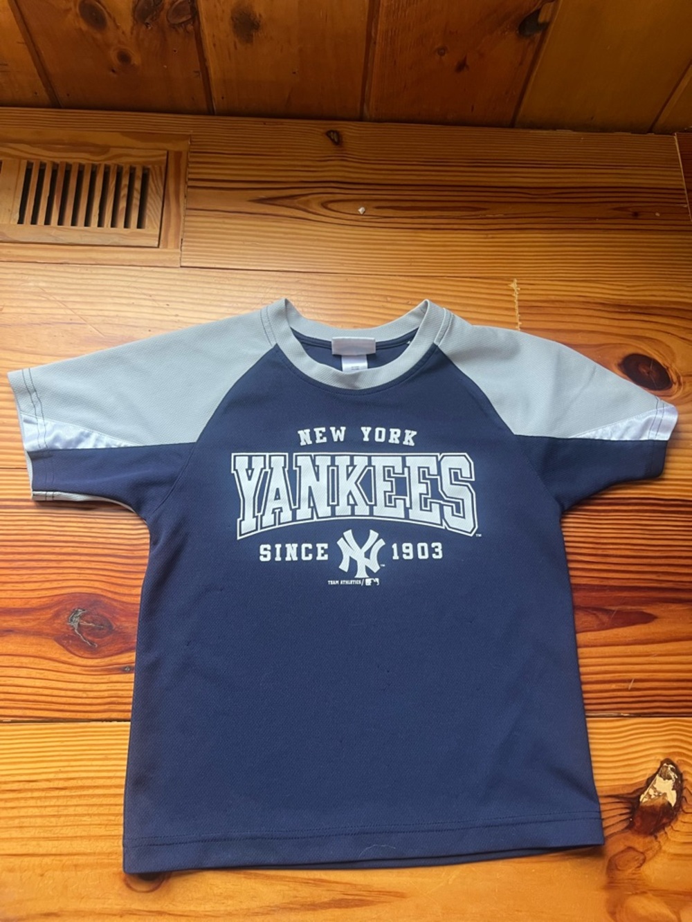 Genuine Merchandise New York Yankees Kids Navy and Light Gray Jersey S 6/7